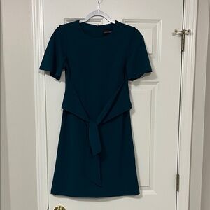 Donna Morgan Elegant Teal Mini Dress